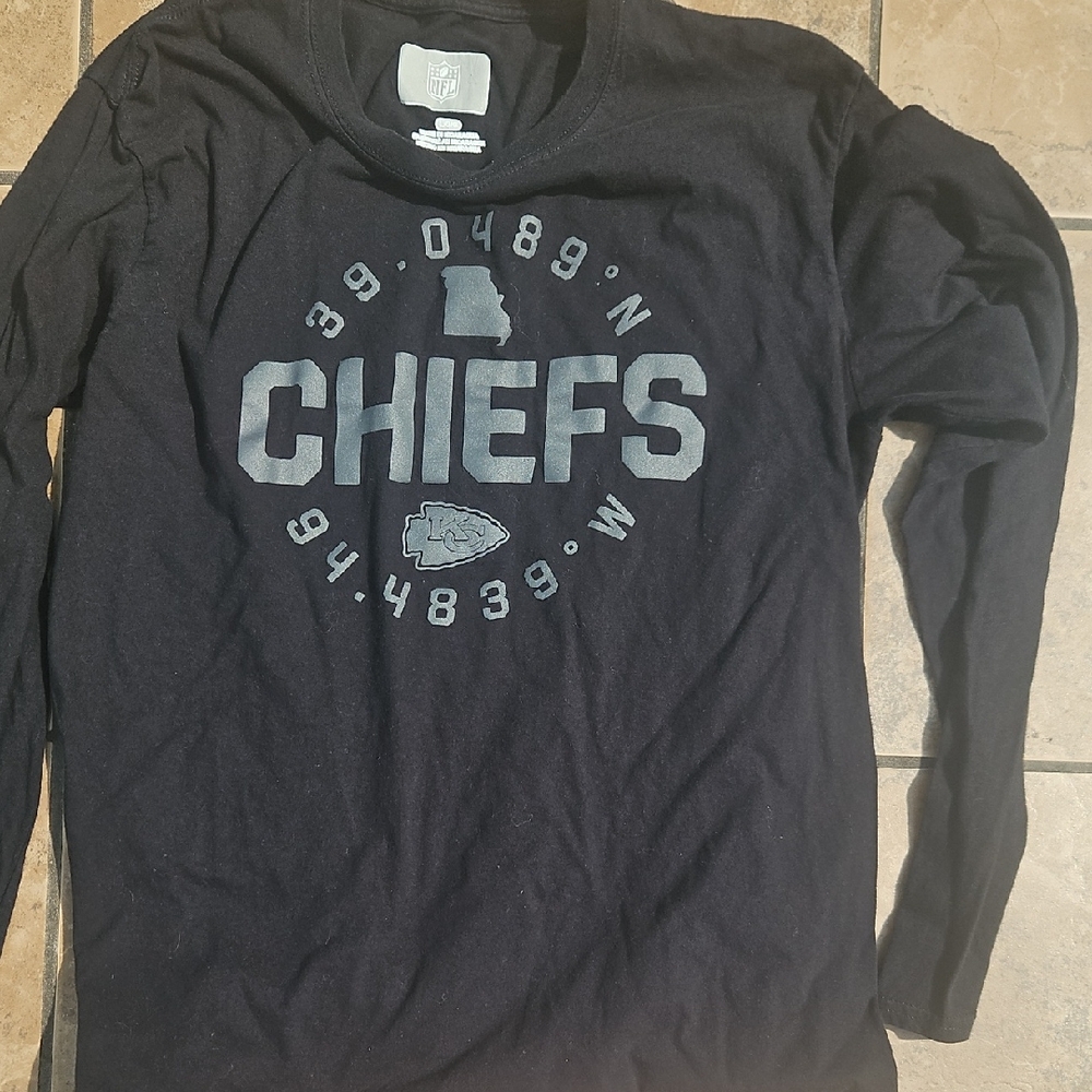 NFL Black Long Sleeve Chiefs Tee